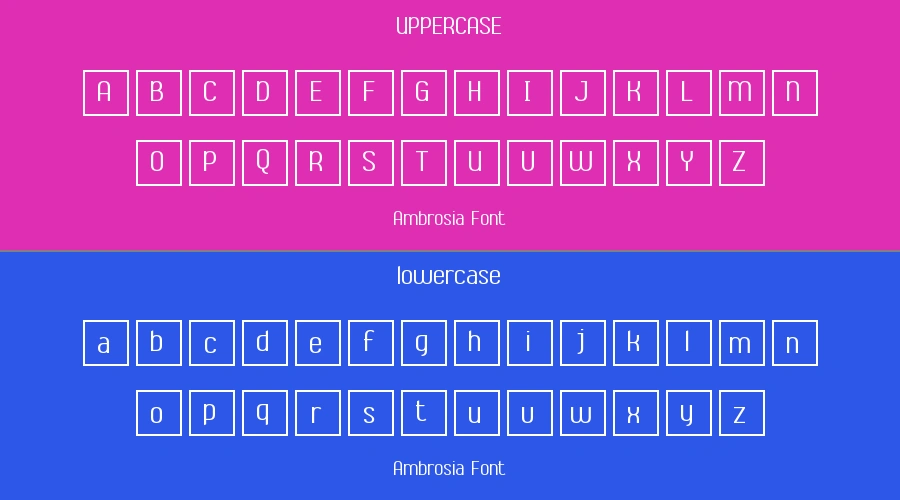 Ambrosia Font Preview