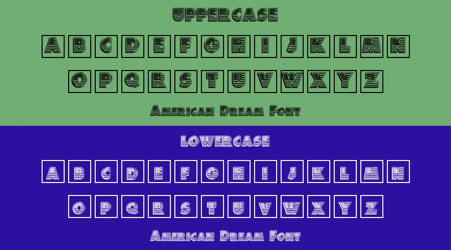 American Dream Font Preview