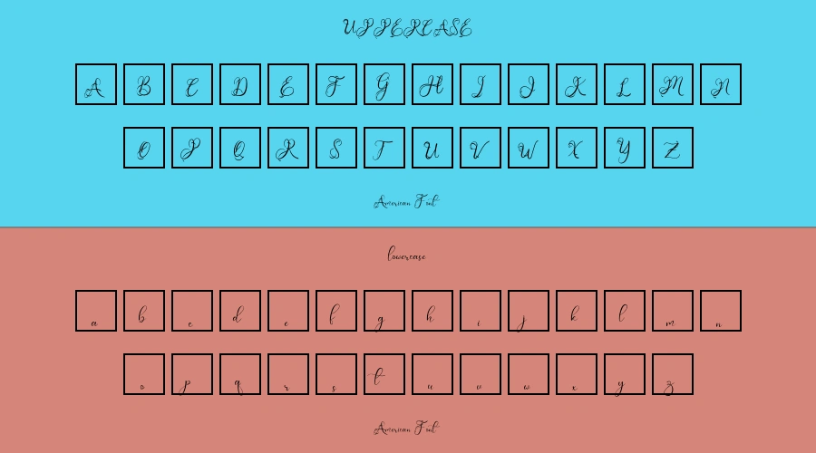 American Font Preview