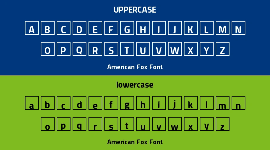 American Fox Font Preview