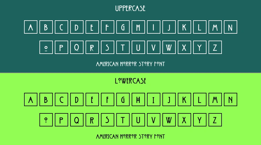 American Horror Story Font Preview