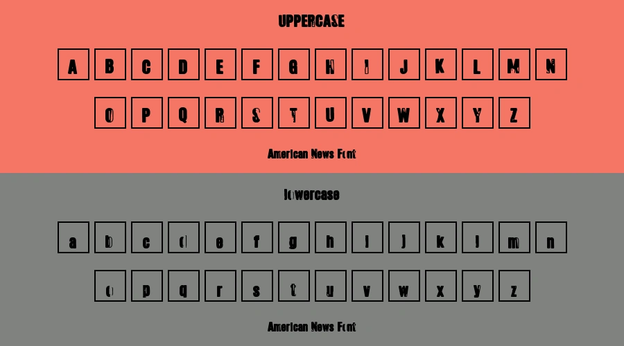 American News Font Preview