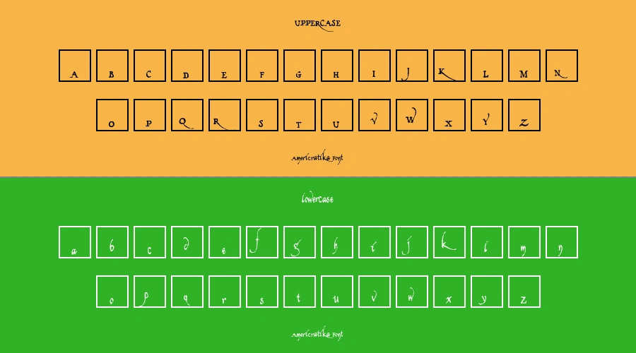 Americratika Font Preview