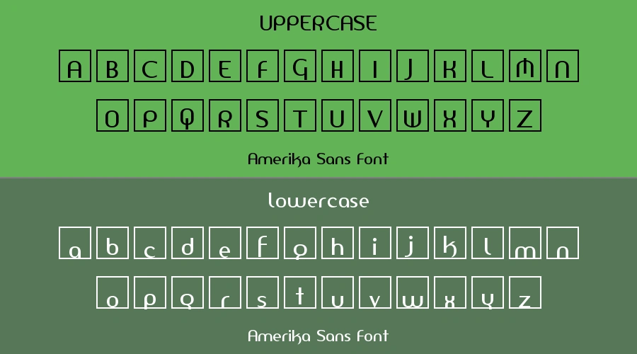 Amerika Sans Font Preview