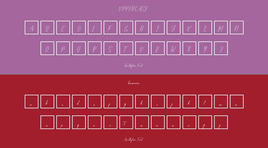 Amethykan Font Preview