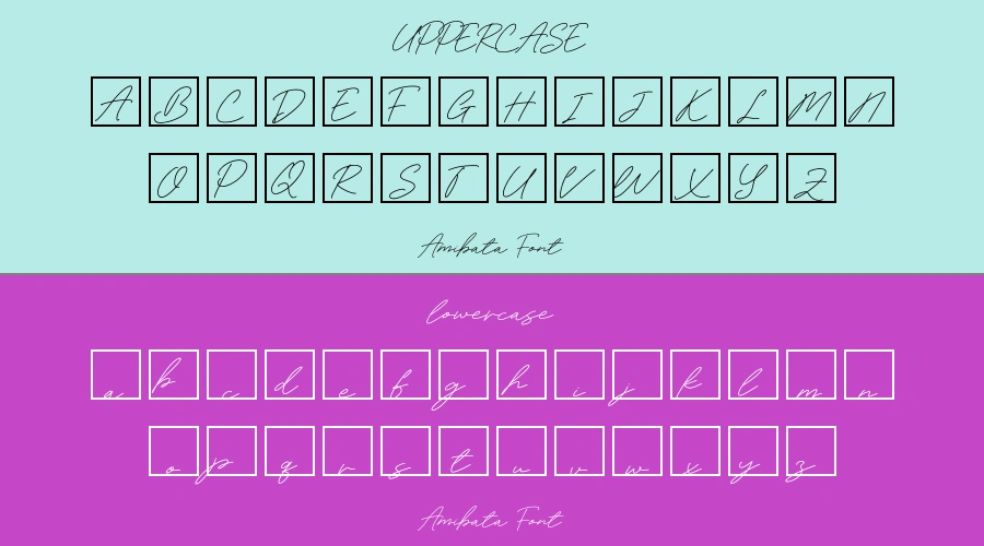 Amibata Font Preview