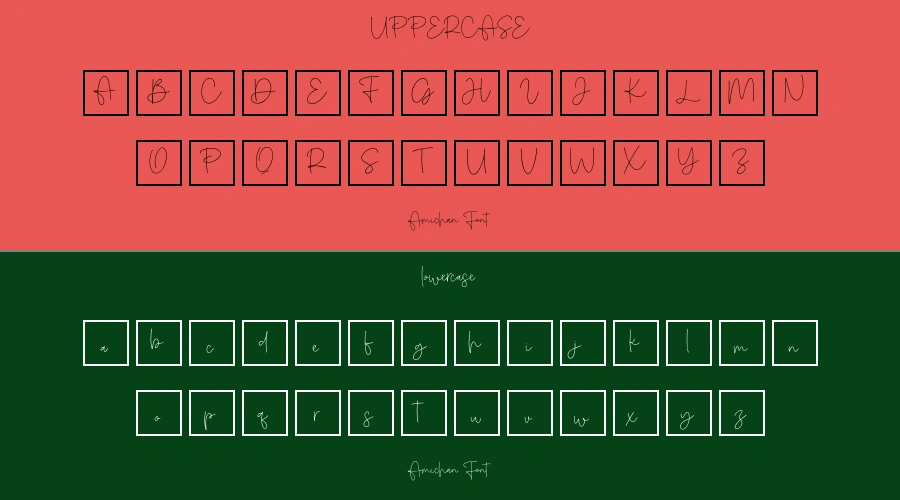Amichan Font Preview