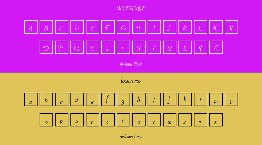 Amienne Font Preview