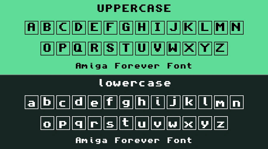 Amiga Forever Font Preview