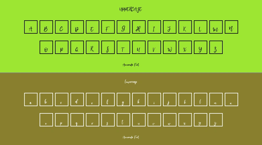 Ammanda Font Preview
