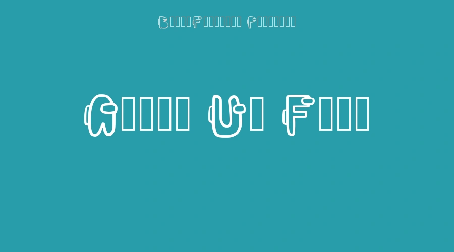 Among Us Font