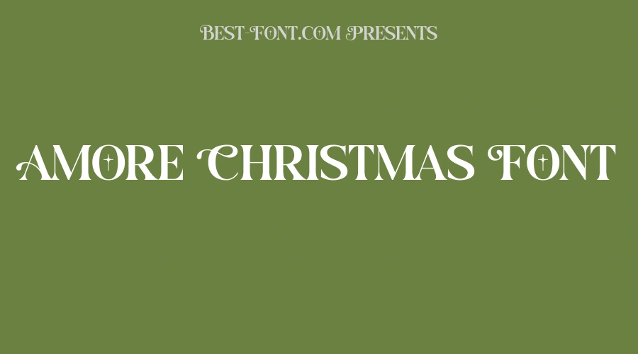 Amore Christmas Font