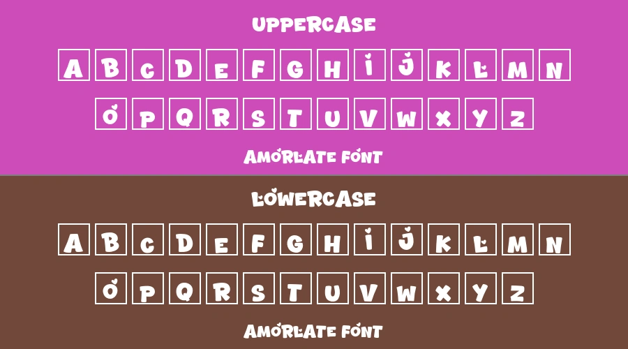 Amorlate Font Preview