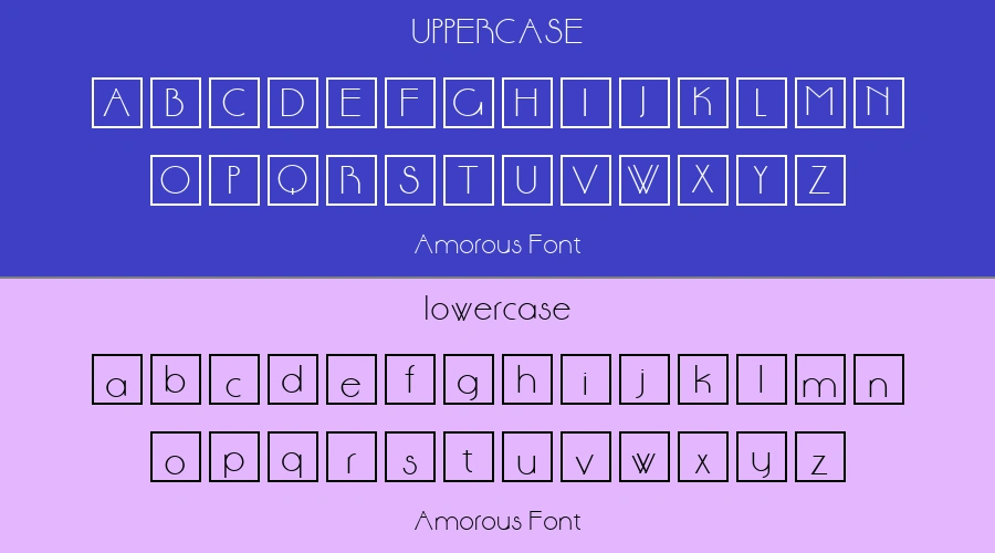 Amorous Font Preview