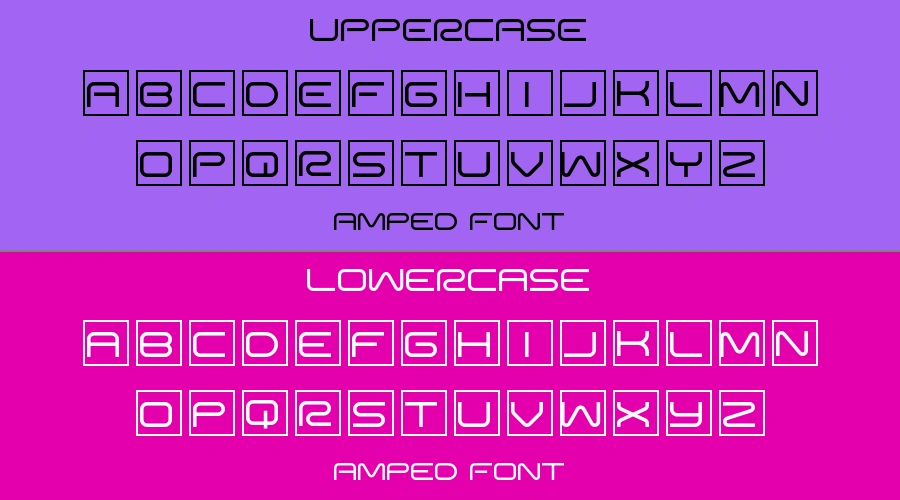 Amped Font Preview