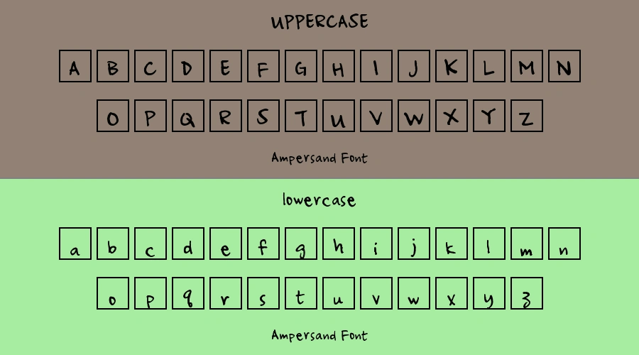 Ampersand Font Preview