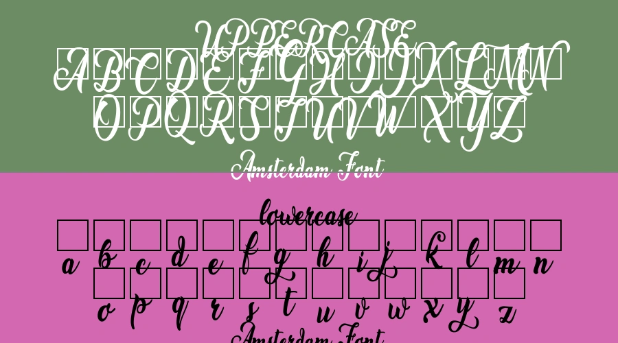 Amsterdam Font Preview