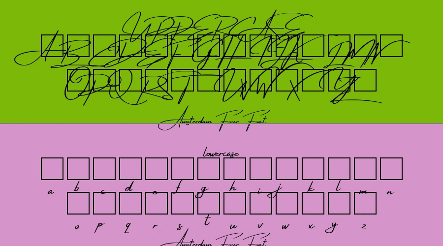 Amsterdam Four Font Preview