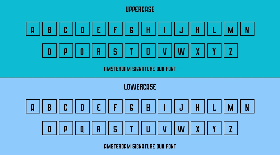 Amsterdam Signature Duo Font Preview