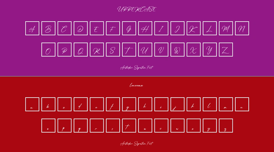 Amsterdam Signature Font Preview