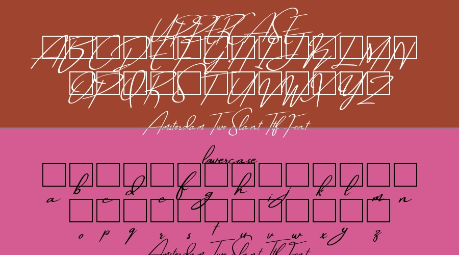 Amsterdam Two Slant Ttf Font Preview
