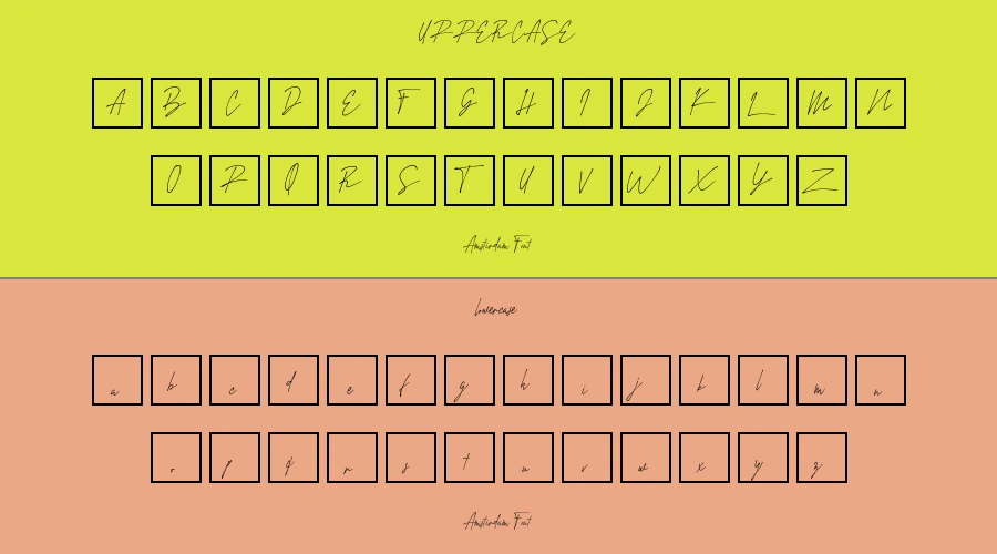 Amstirdam Font Preview