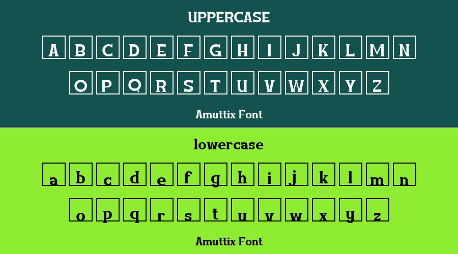 Amuttix Font Preview