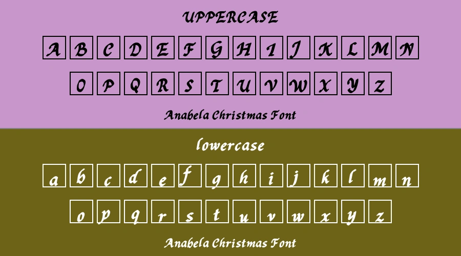 Anabela Christmas Font Preview