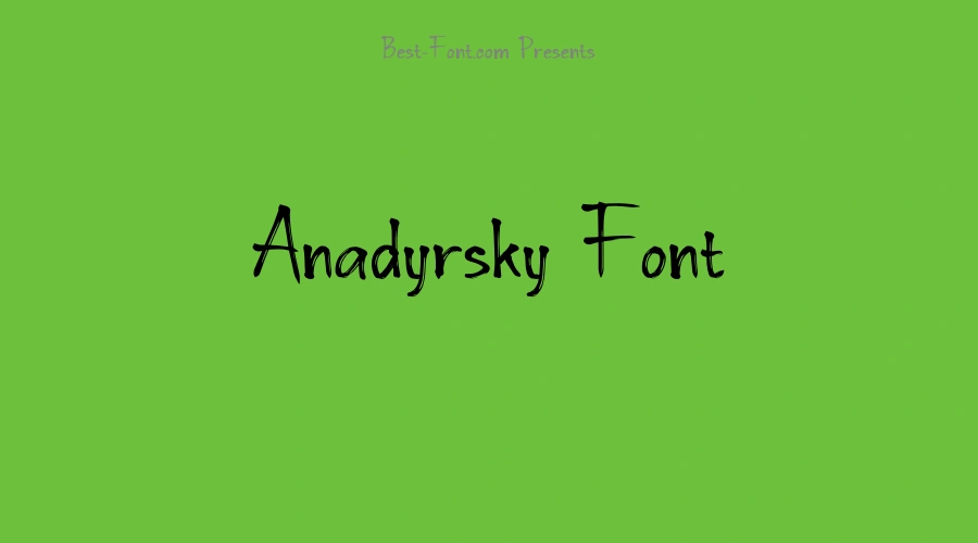 Anadyrsky Font