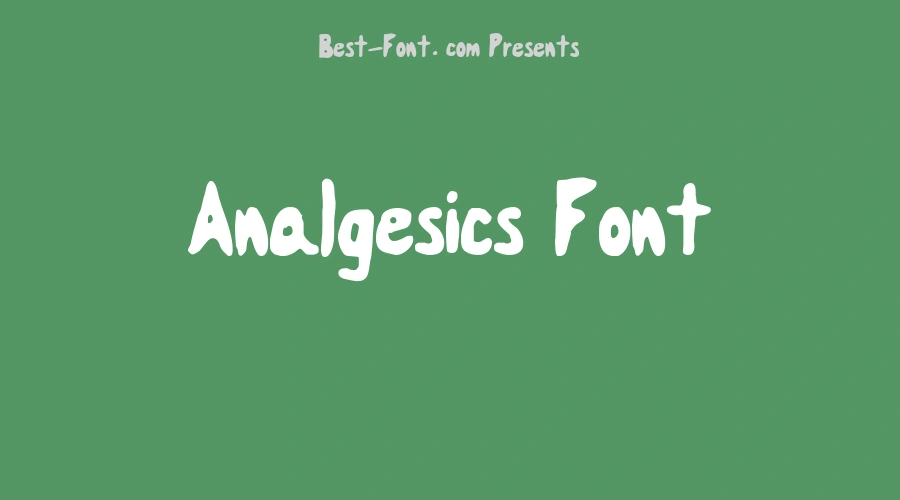 Analgesics Font