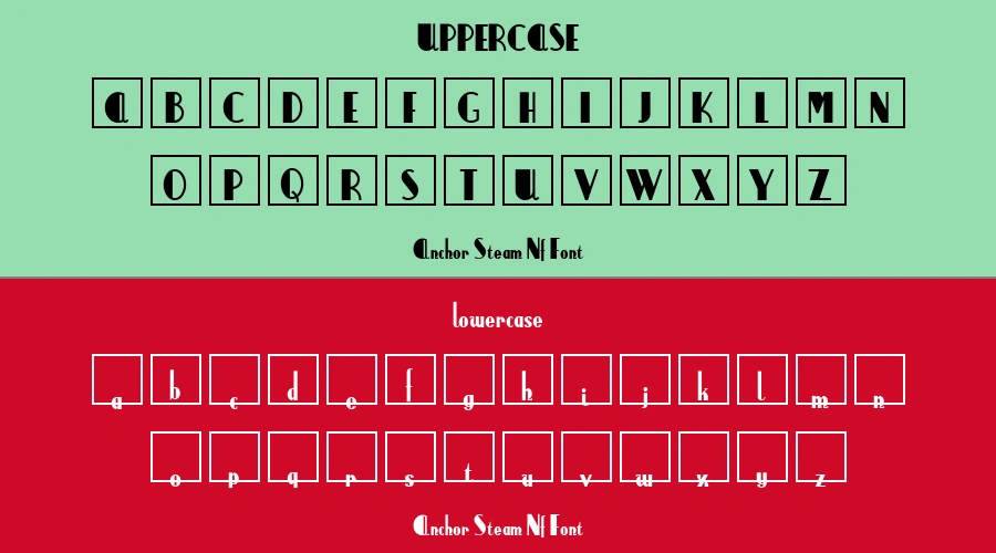 Anchor Steam Nf Font Preview