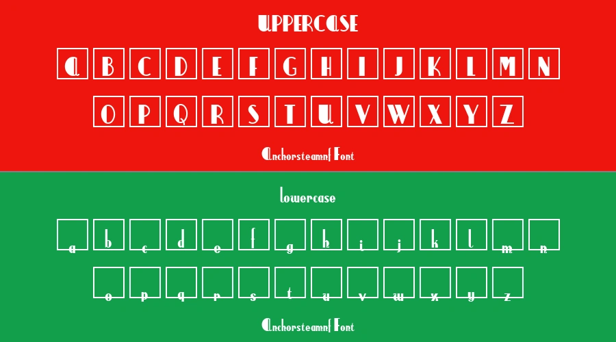 Anchorsteamnf Font Preview