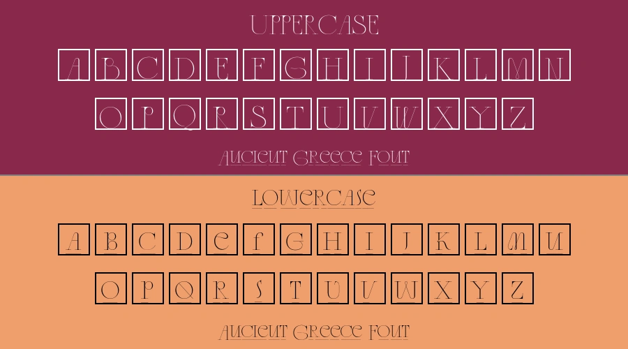 Ancient Greece Font Preview