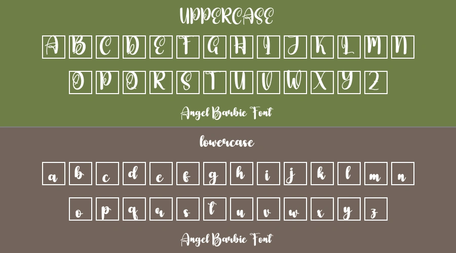 Angel Barbie Font Preview