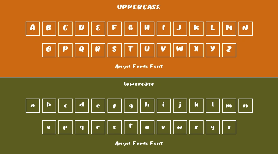 Angel Foods Font Preview