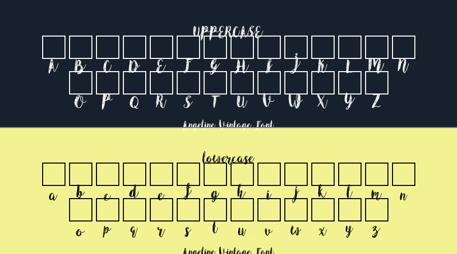 Angeline Vintage Font Preview