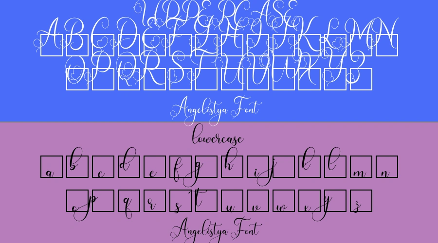 Angelistya Font Preview