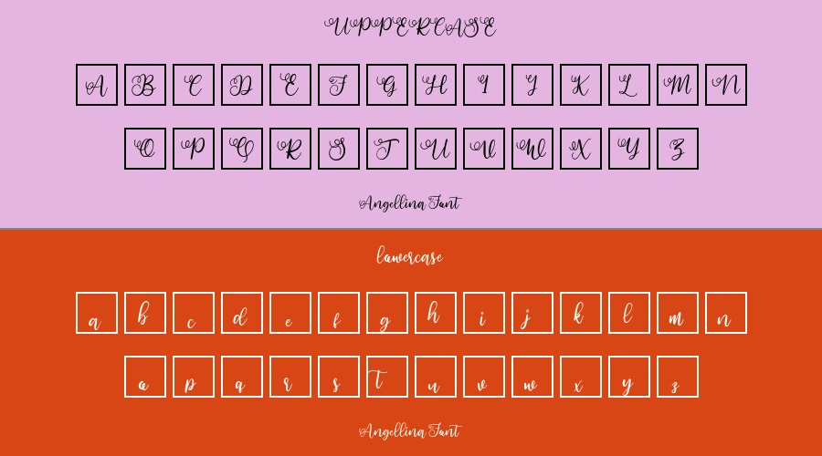 Angellina Font Preview