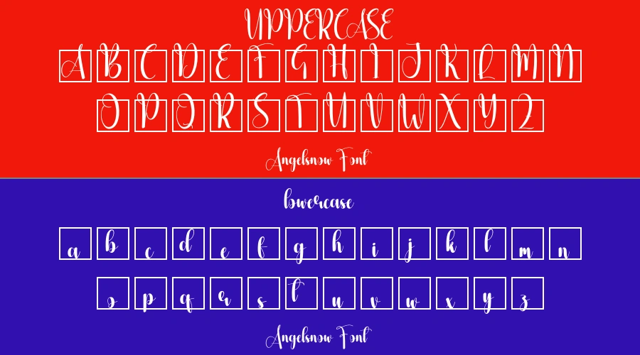 Angelsnow Font Preview