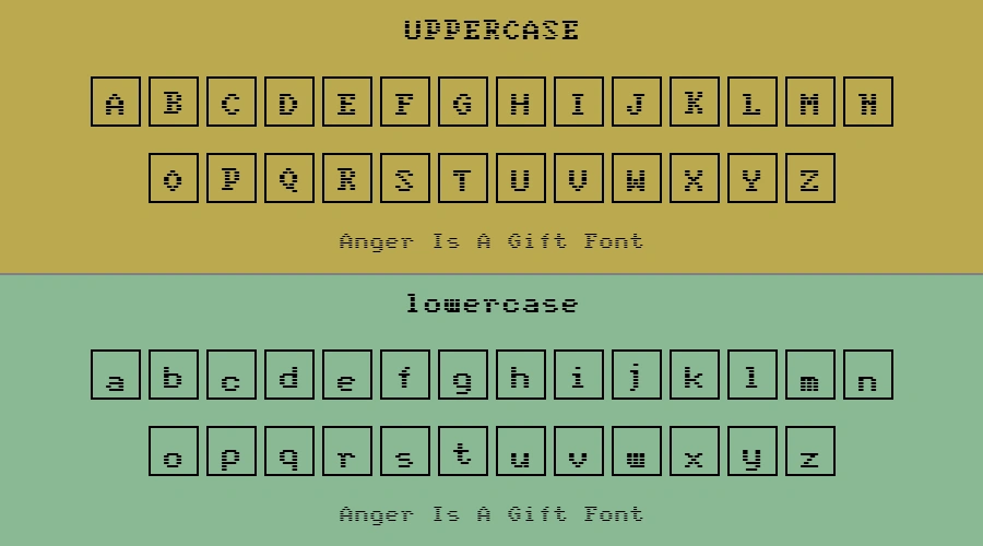 Anger Is A Gift Font Preview