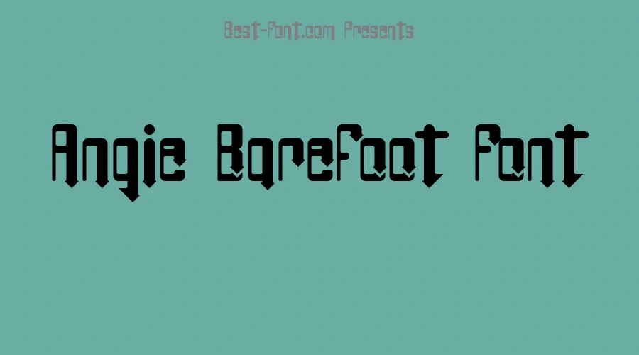 Angie Barefoot Font