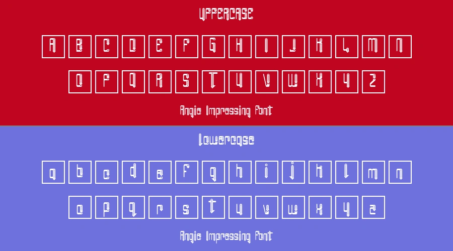 Angie Impressing Font Preview