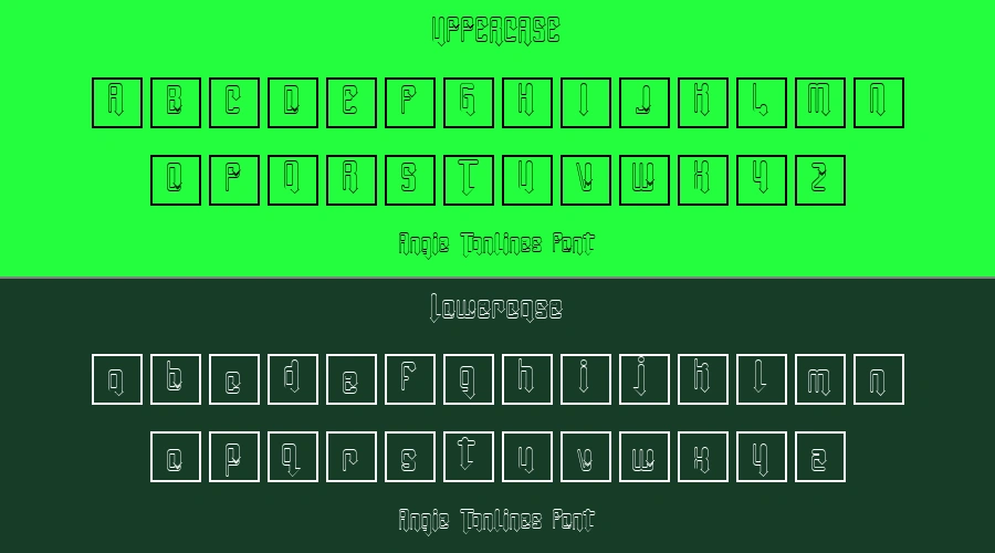 Angie Tanlines Font Preview