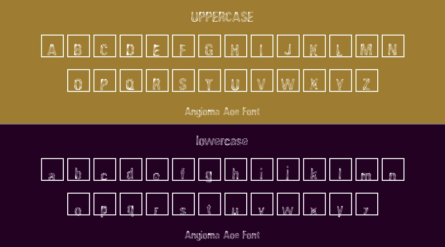 Angioma Aoe Font Preview