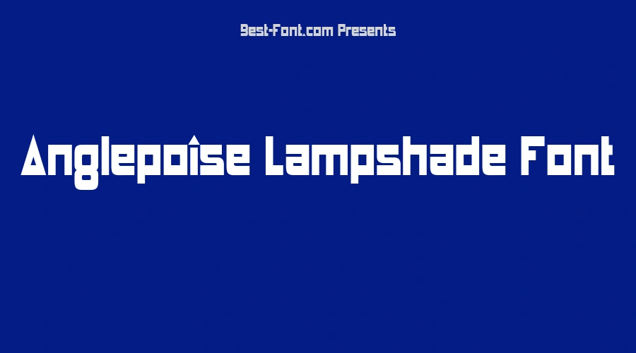 Anglepoise Lampshade Font