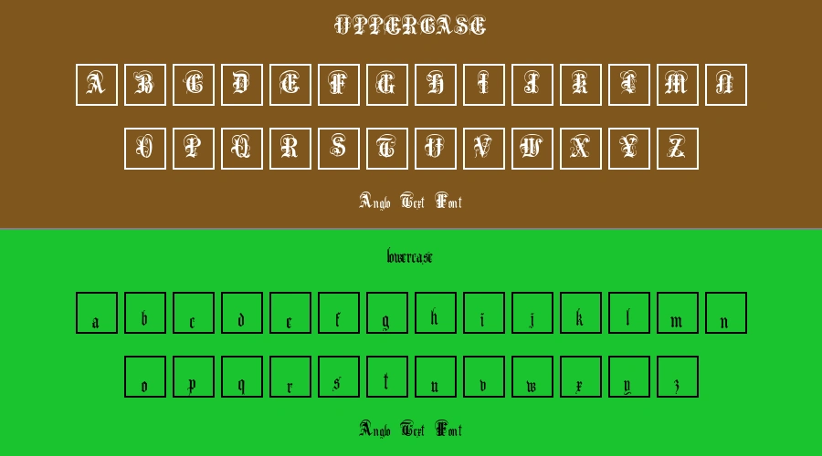 Anglo Text Font Preview