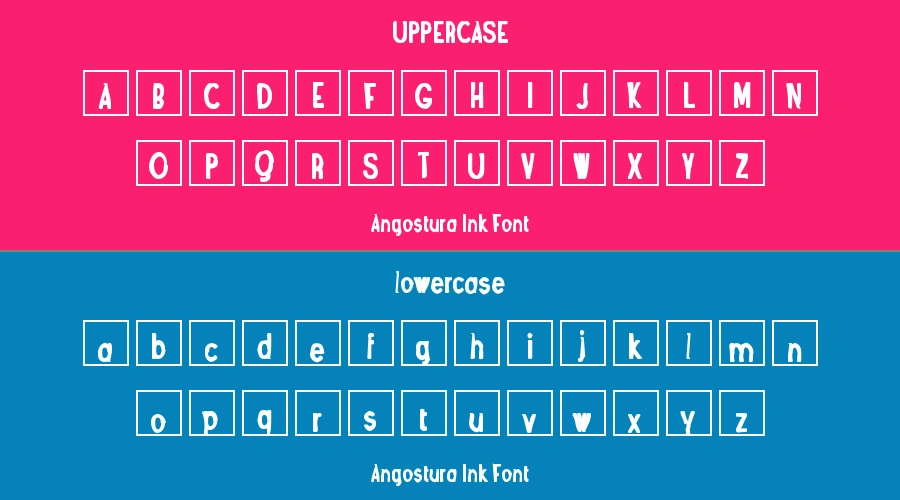 Angostura Ink Font Preview