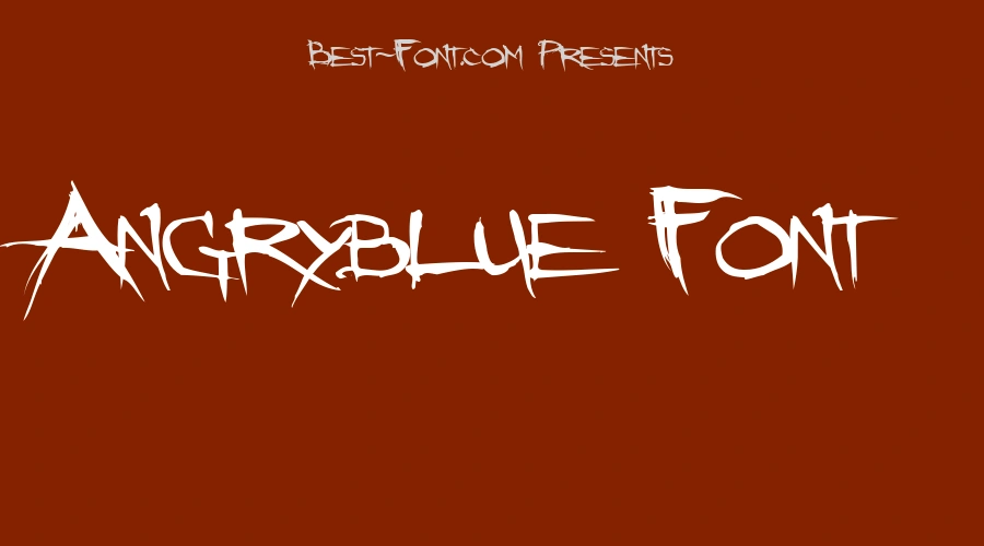 Angryblue Font