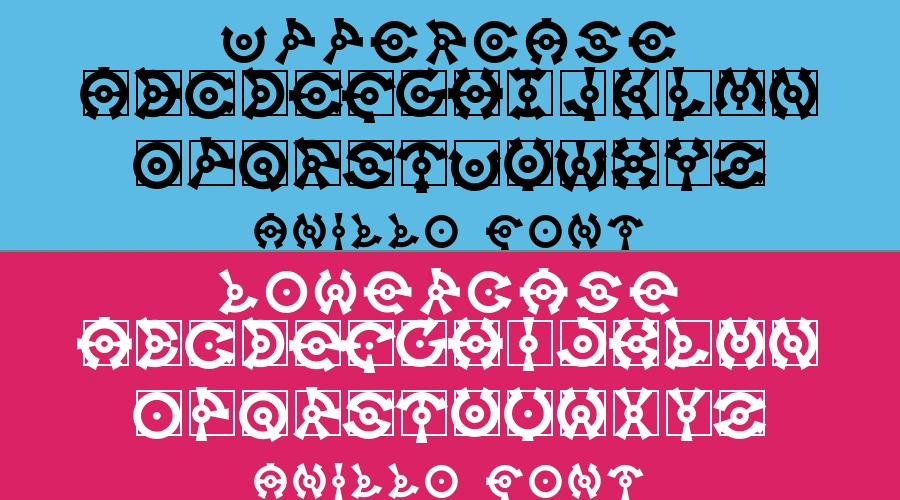 Anillo Font Preview