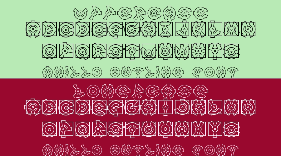 Anillo Outline Font Preview